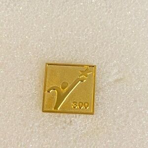 Gold Tone 300 Volunteer Hours Metal Lapel Pin